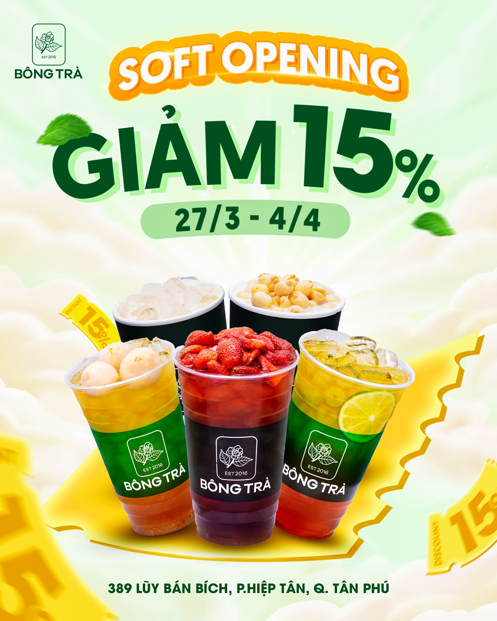 WELCOME TO NEW STORE – BÔNG TRÀ LŨY BÁN BÍCH CHÍNH THỨC LÊN SÓNG!